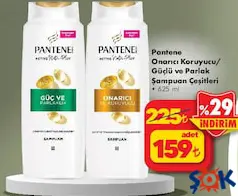 PANTENE ŞAMPUAN ÇEŞİTLERİ 625 ML fiyat ve kampanya bilgisi